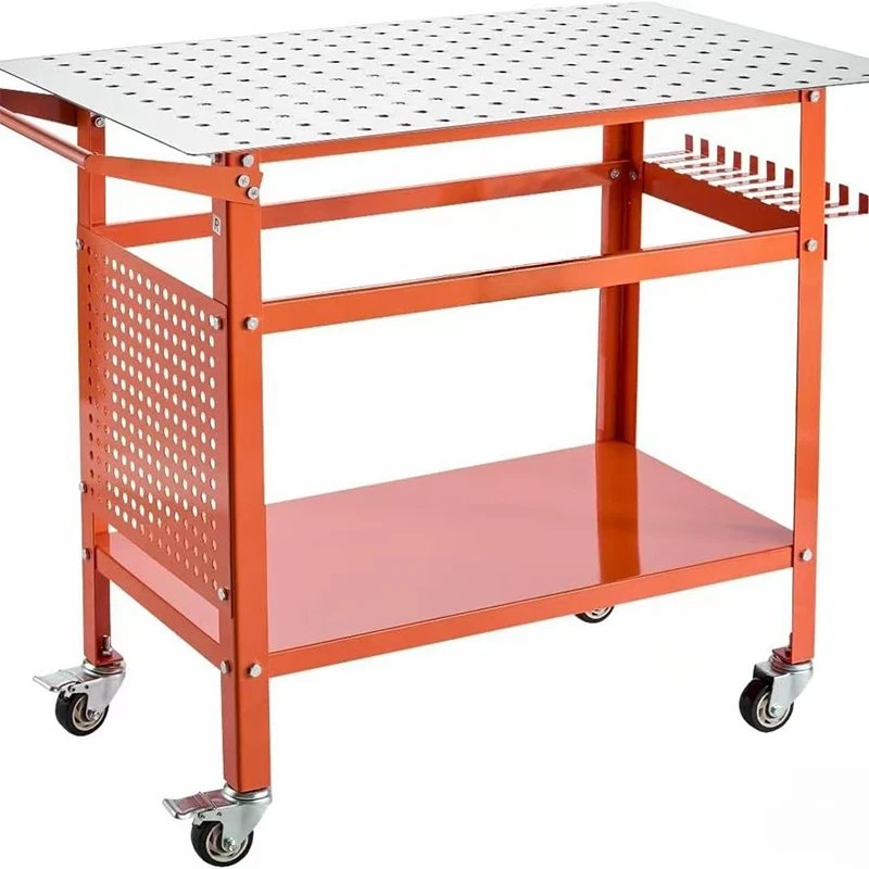 Welding Workbench  Static Load Capacity: 300 Kg 4-Wheel Mobile Workbench  Welding Cart | Multi-Purpose Tool Cart