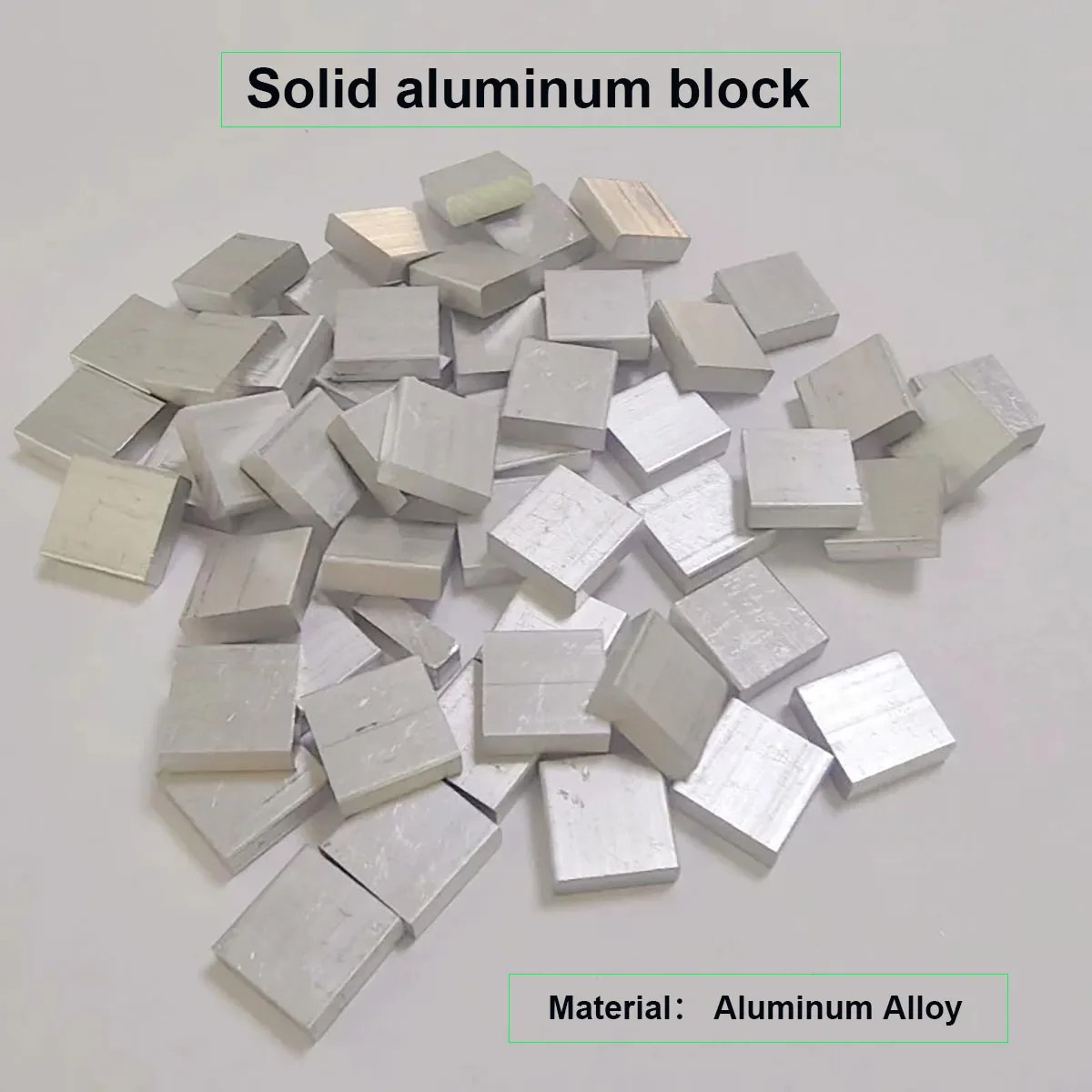 Solid Aluminum Square Bar, Aluminium Cube Block & Square Shim Sheet, Precision Cut Laser Cutting Custom Processing Service
