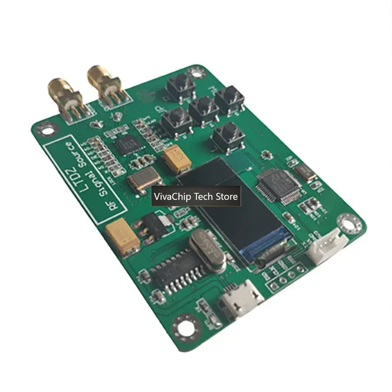 VivaCTMAX2870 RF Signal Source Module 23.5-6000M With 0.96-inch Color OLED Serial Port MAX2870 Module