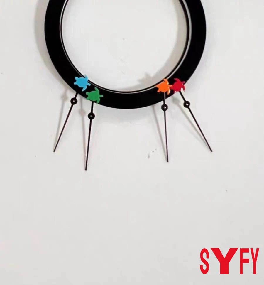 12,5 mm GMT-Zeiger, zweiter Zeiger, Farbe Rot, Grün, Blau, Hai/Meerjungfrau/Schildkröte, passend für NH36 NH35 Uhrwerk, Nadel, Uhrenzubehör