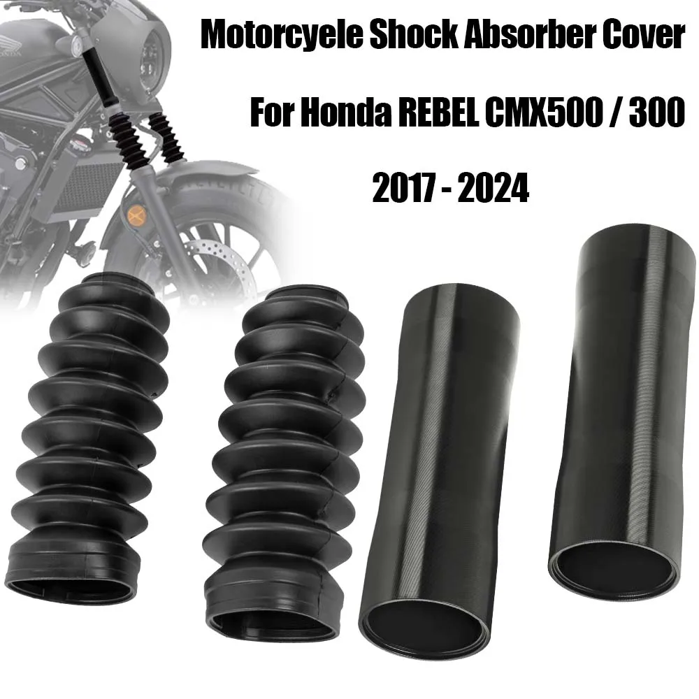 

Motorcycle Front Fork Boot Slider Shock Absorber Cover Gaiter For Honda Rebel CMX500 CMX300 CMX 500 300 2017 2018 2019-2024