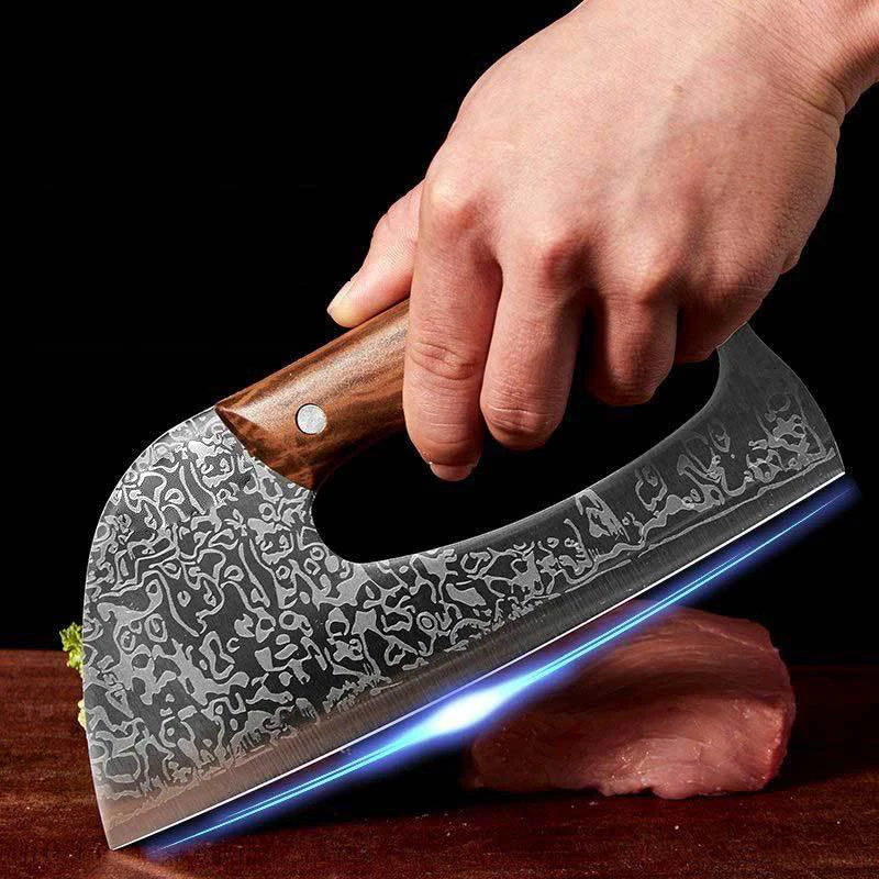 Effort Saving Chef Butcher Cleaver Knife Household Vegetable Fruit Slicing Meat Knife Stainless Steel Forged Knife For Kitchen - view 5