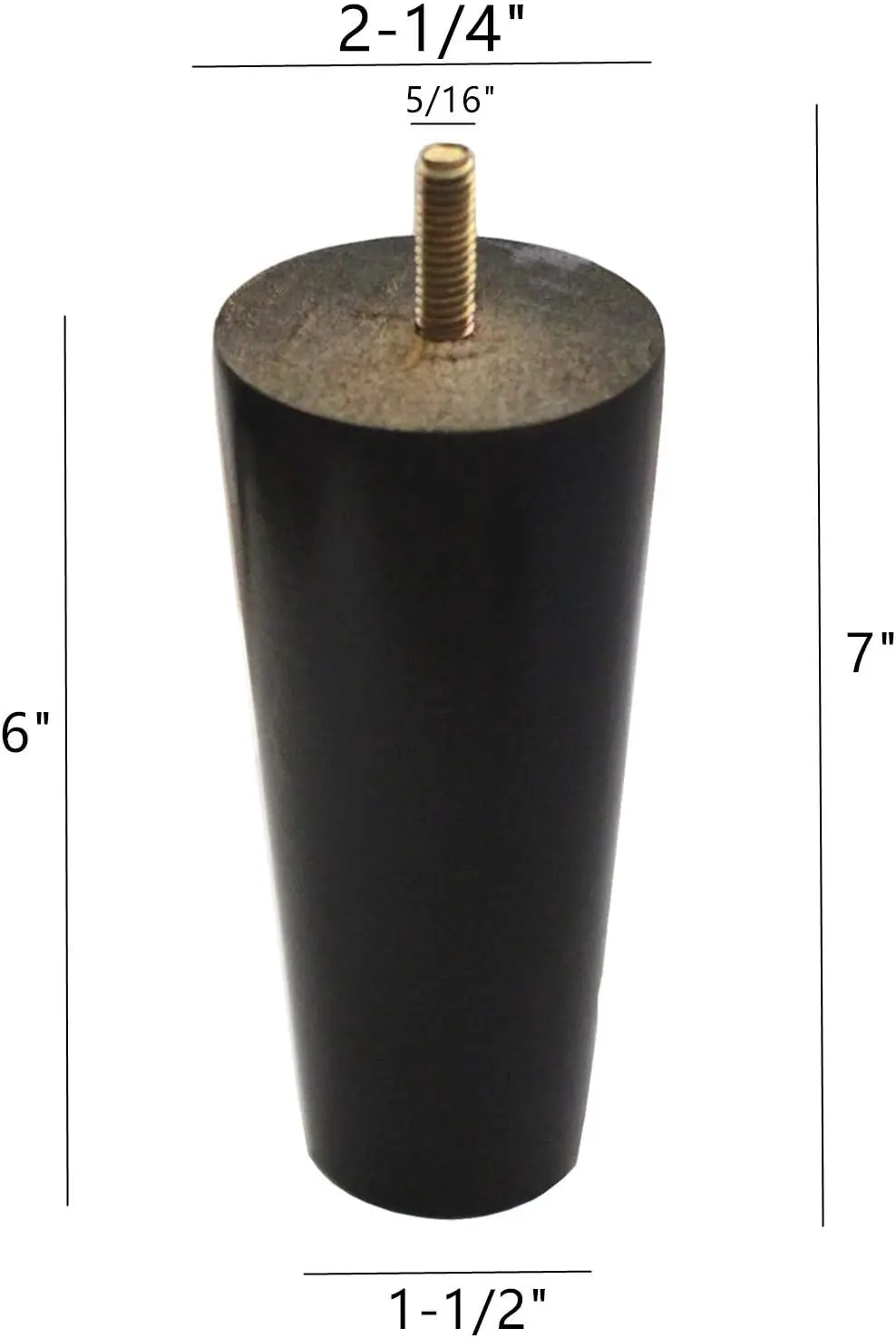 أسود مستدير أريكة خشبية صلبة الأريكة كرسي العثماني Loveseat الجدول مضمد خزانة أرجل قطع الأثاث أقدام أثاث خشبية Rep