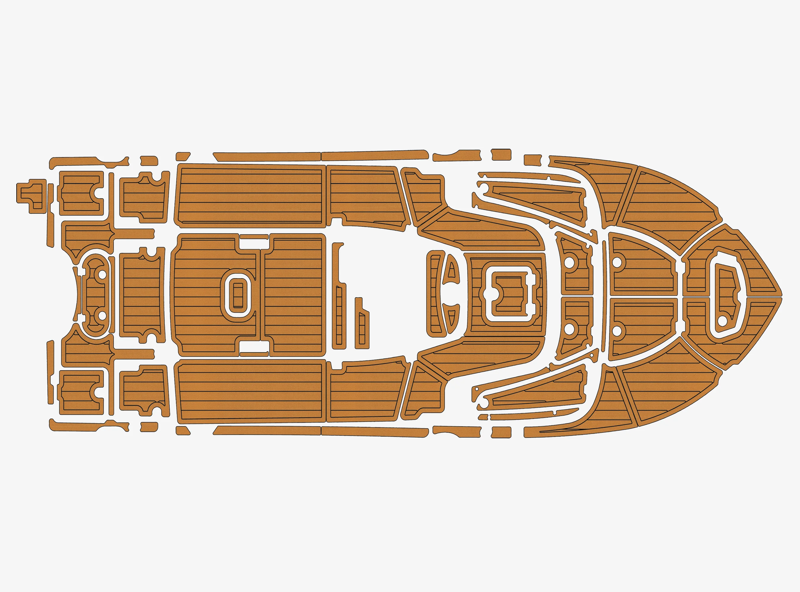 

2021-2023 Tidewater 2500 1/4" 6mm EVA foam Non-Slip PVC Teak Decking marine Mat seadek aqua carpet Marine Floor
