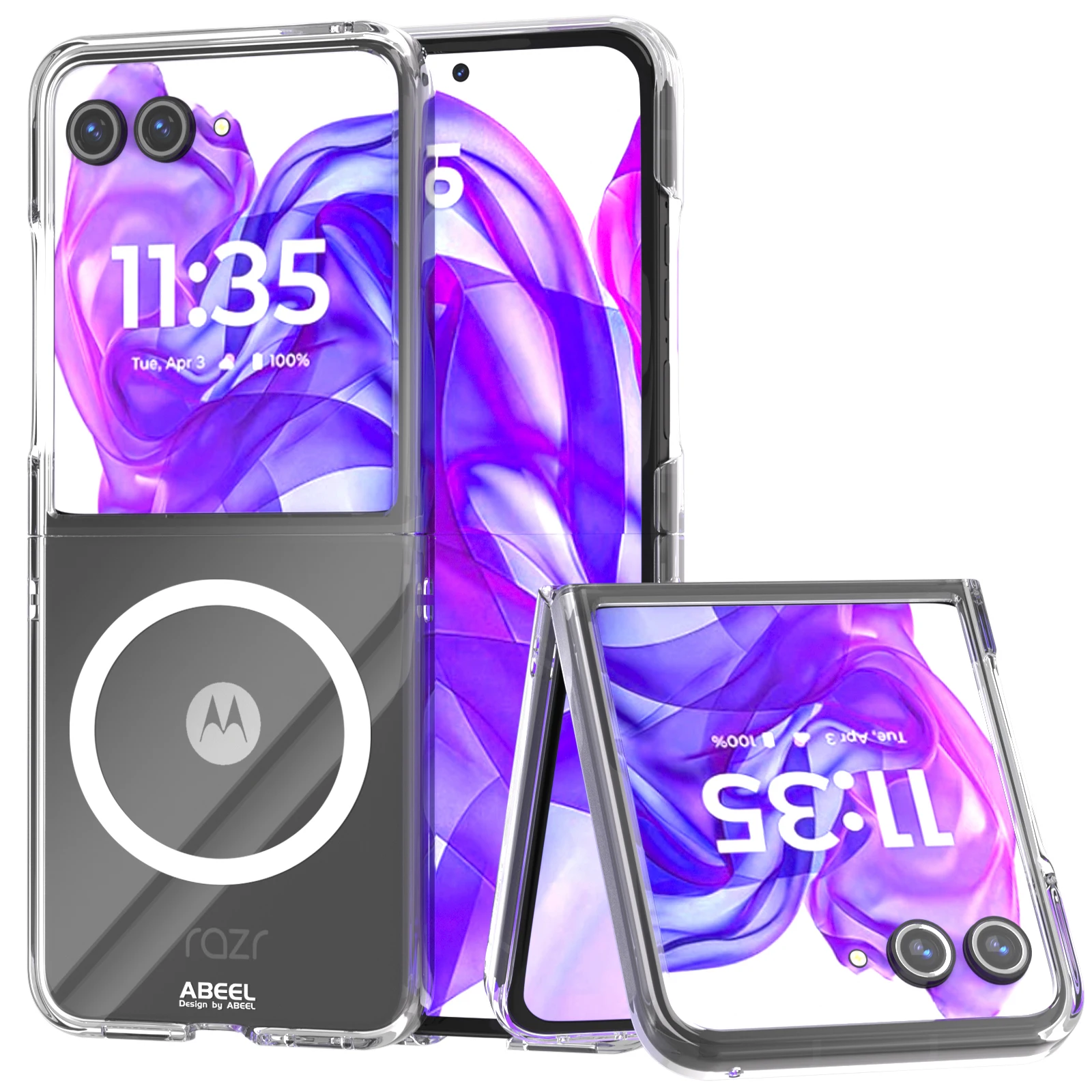 

For Motorola Moto Razr 60 Ultra 50 Case Protective Shell Back Cover Clear Magsafe Anti- Scrach Mobile Phone Cases