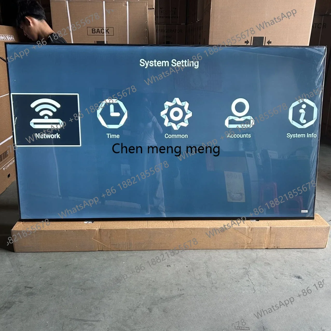 New arrive 100-Inch smart home TV with adjustable language and network