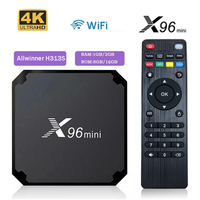 Original X96 mini TV Android 11 Smart tv Box H313 S quad core 2GB 16GB WiFi media player HD 4K TV Box iptv