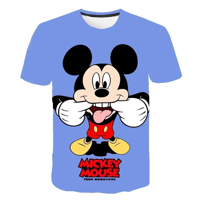 2024 Summer Disney Mickey Mouse 3d Print T Shirts Men And Women T-shirts Printing Disney Series T-Shirts