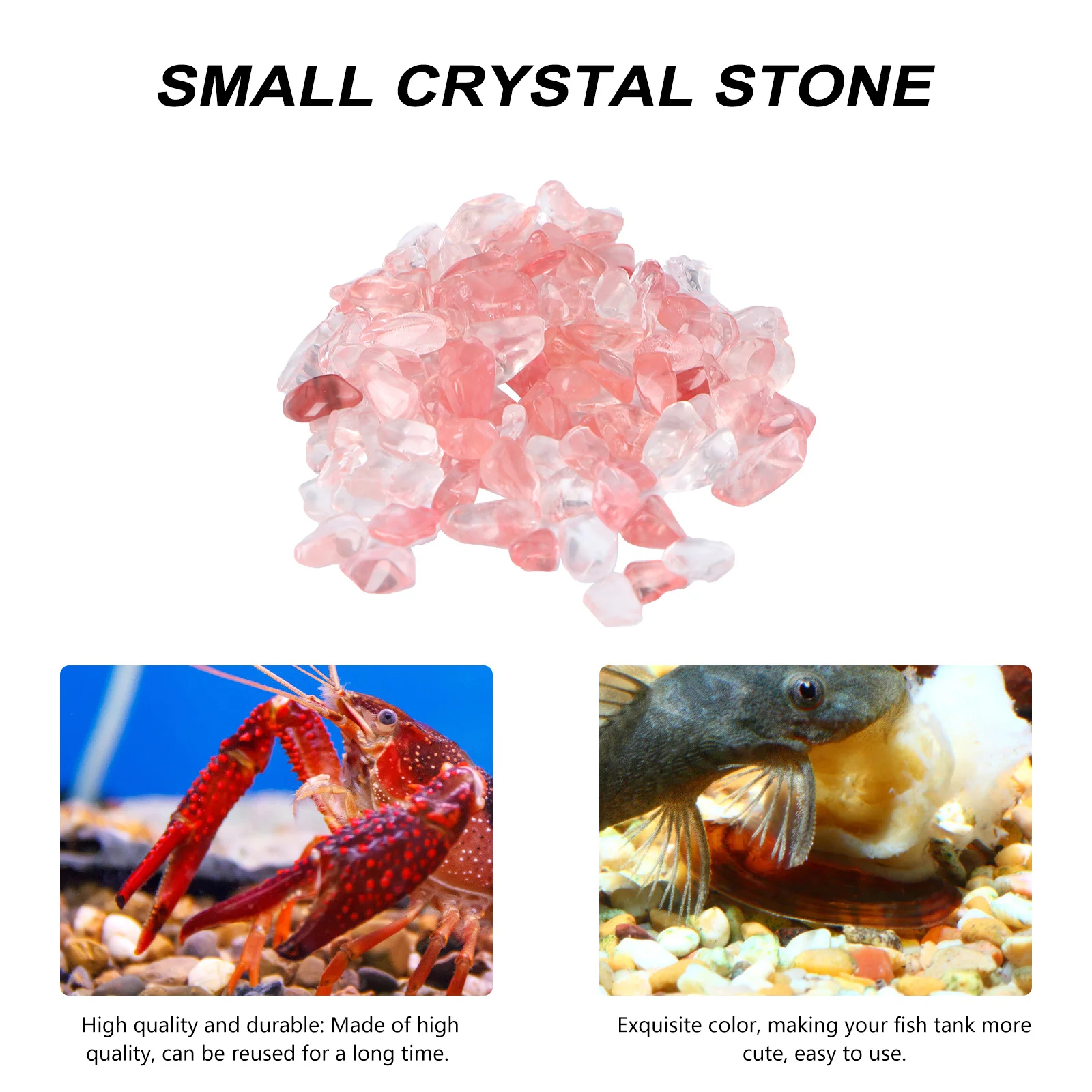 

100g Crystal Stone Natural Pebbles 5-7mm Aquarium Fish Tank Gravel Decorative Healing Small Pebbles Gravel Aquariums Stone