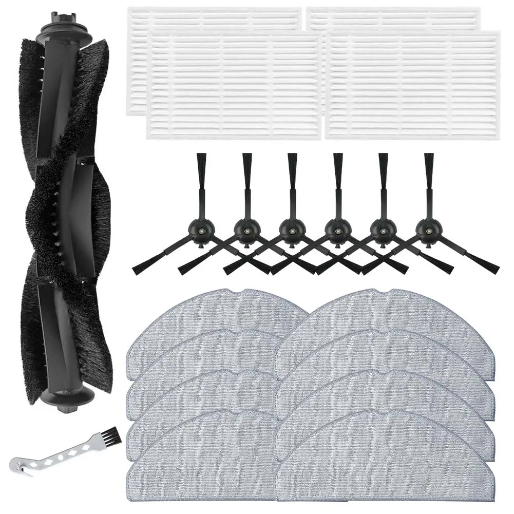 Main Side Brush Filter Mop Cloth Kit Compatible For Hoover HG2 HG230H 011 HG250HP 011 Robot Vacuum Part Household Cleaning Spare