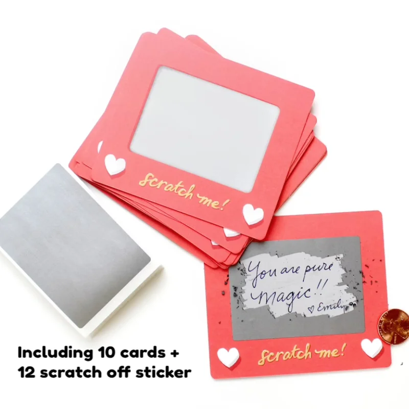 3/5/10 Stück Rubbelkarten, Geburtstagsgeschenk, Liebesgutscheine, Jahrestag, DIY-Geschenk für Sie, Valentinstag, Tickets, Liebesnotiz, Spielkarten – Detail 3