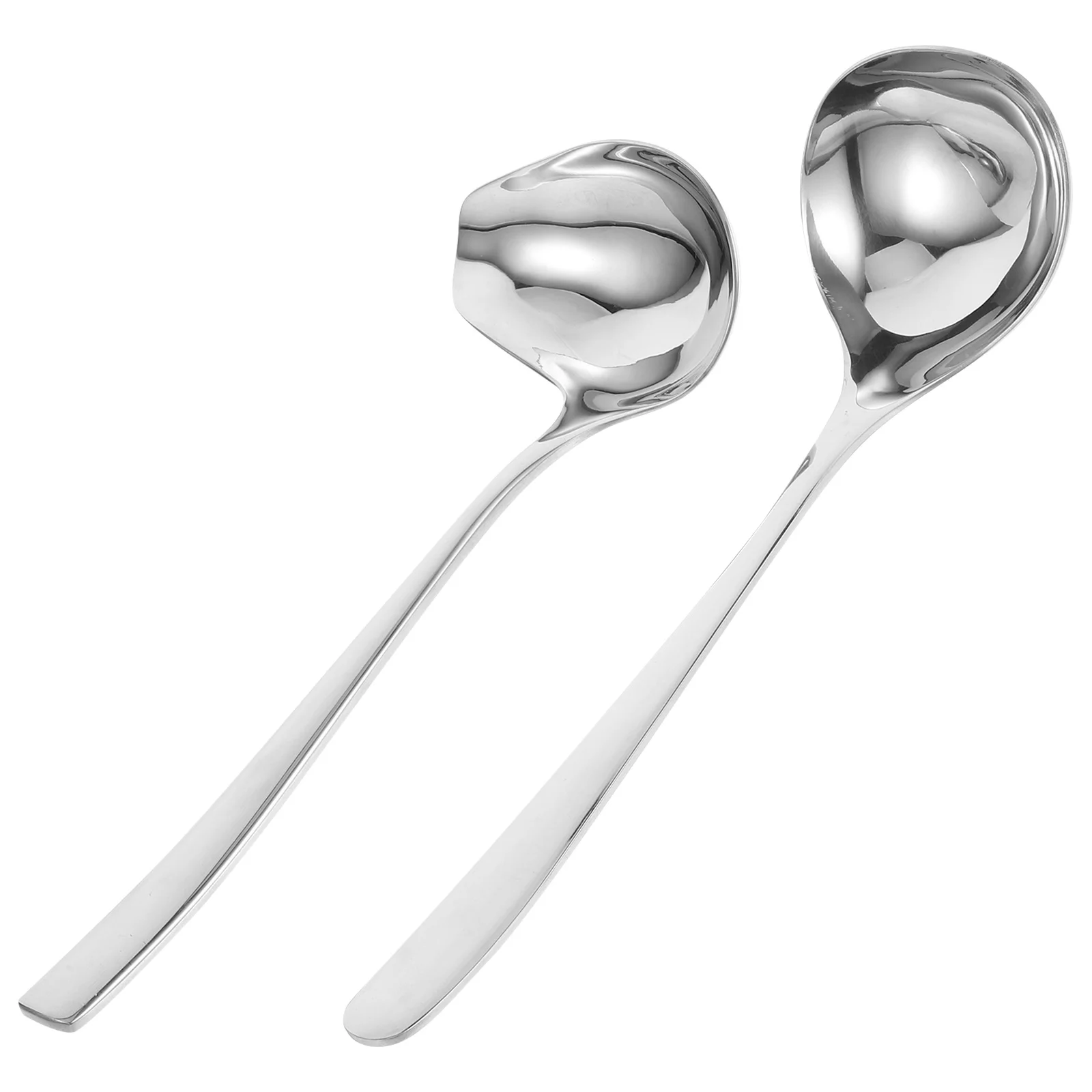 

1 Set Stainless Steel Sauce Spoon Long Handle Gravy Ladle Small Drizzling Ladle Easy Clean Kitchen Scoop Sauce Spoon