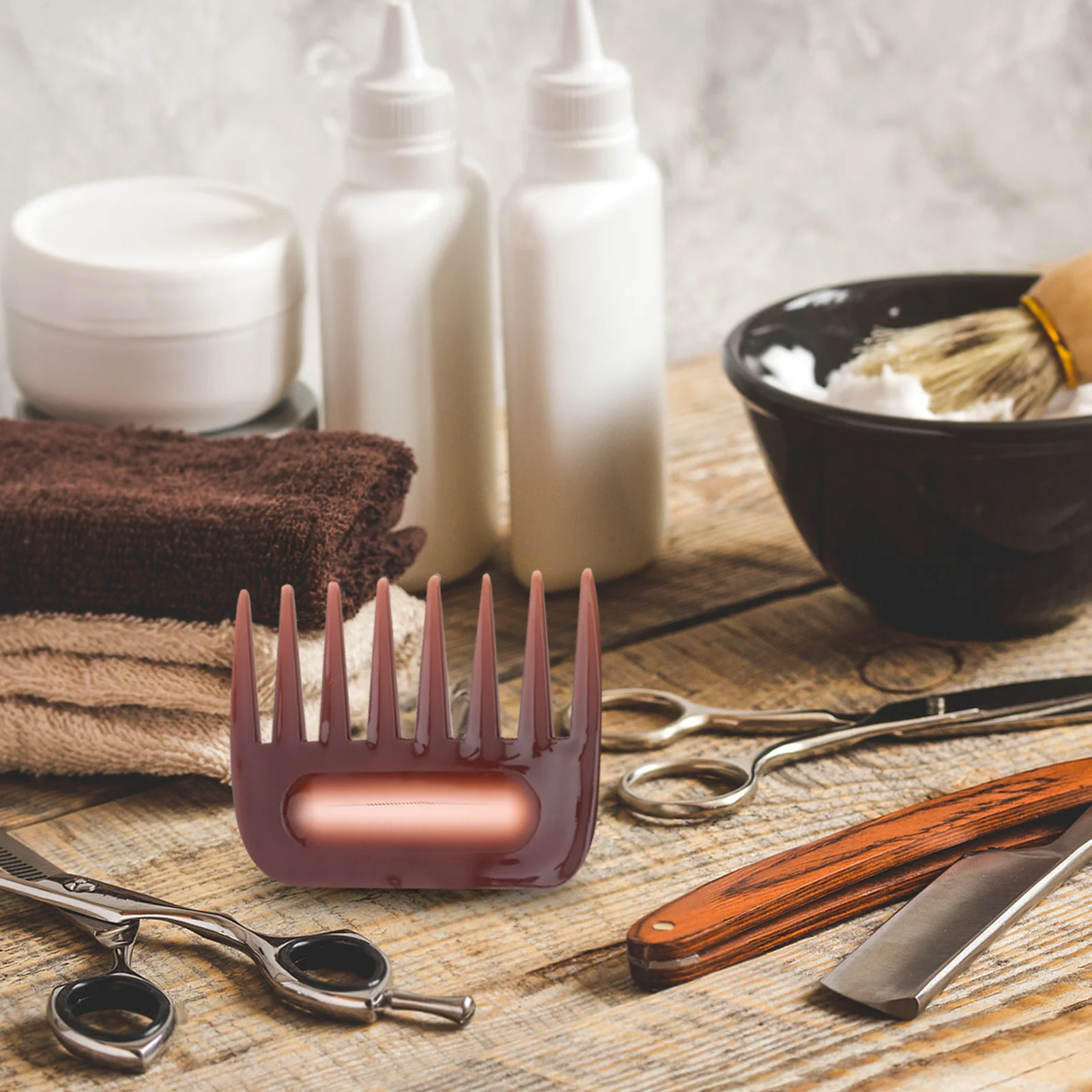 4Pcs Men's Hair Shaping Comb Precision Styling Wide Tooth Barber Tool for Slicked Back Hairstyles Detangling Salon Supplies