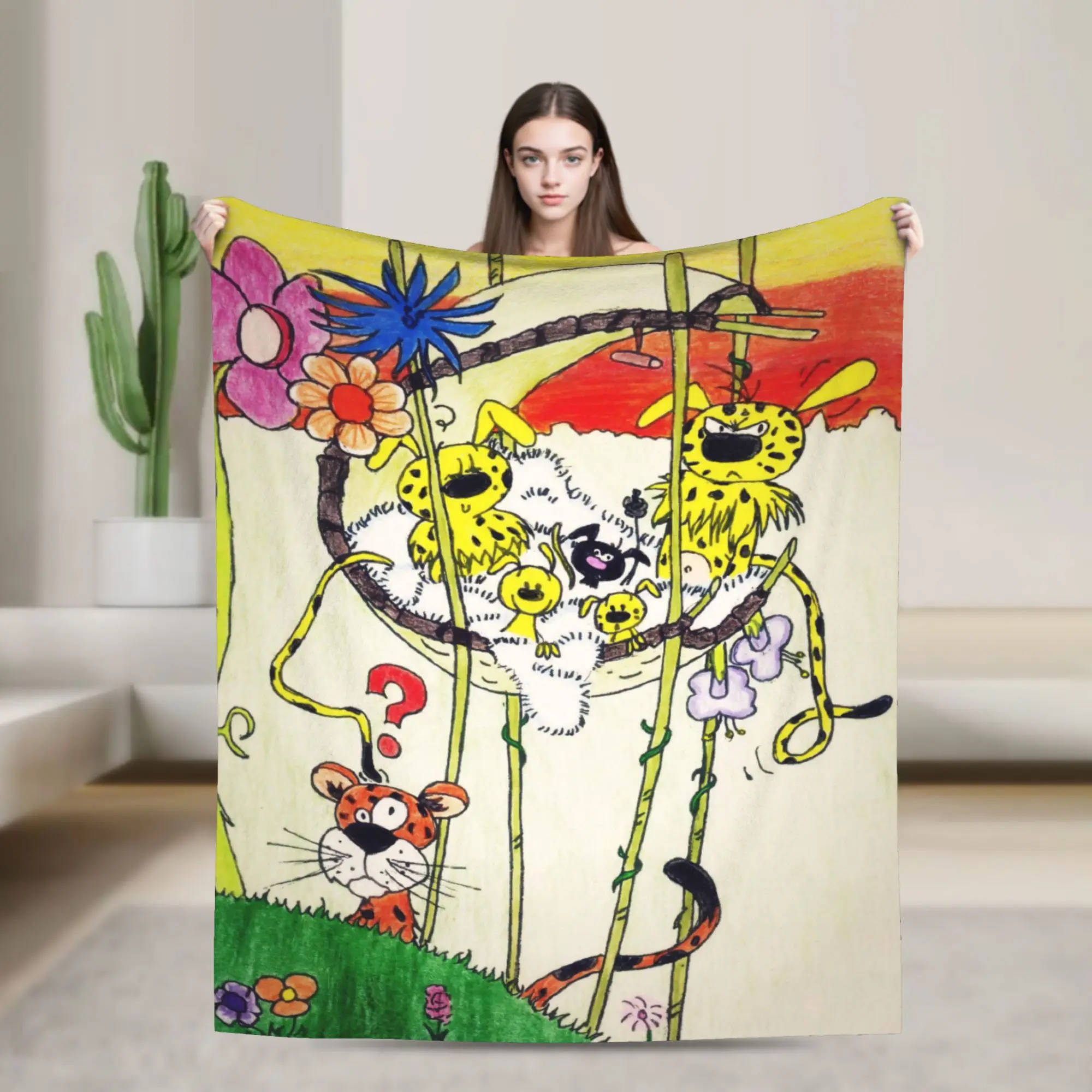 Marsupilamis Accessories Blankets Soft Fleece  Throw Blanket Comfortable Bedspread