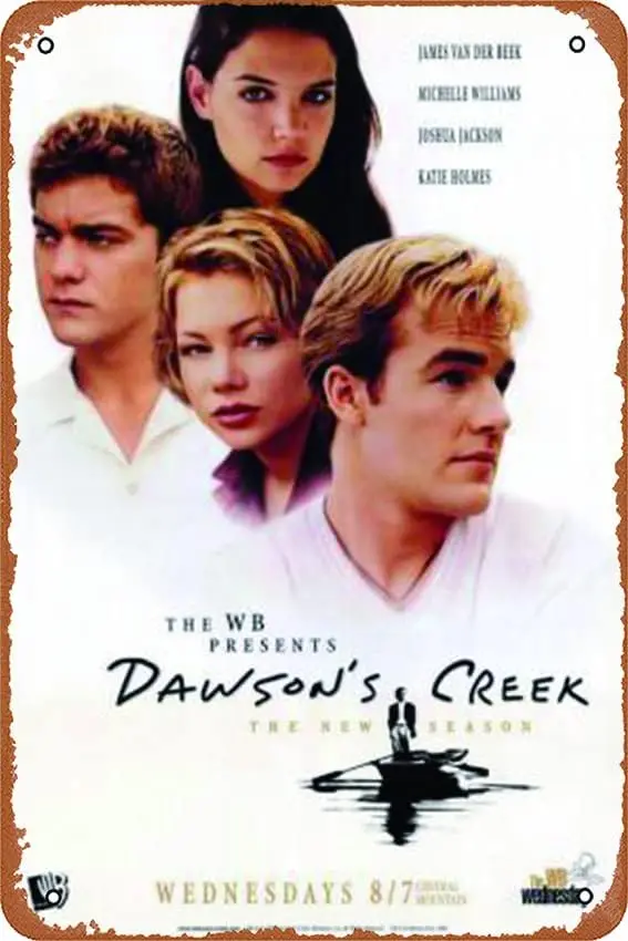 1p,Dawsons Creek Plaque Poster Metal Tin Sign 8 x 12 Vintage Retro Wall Decor
