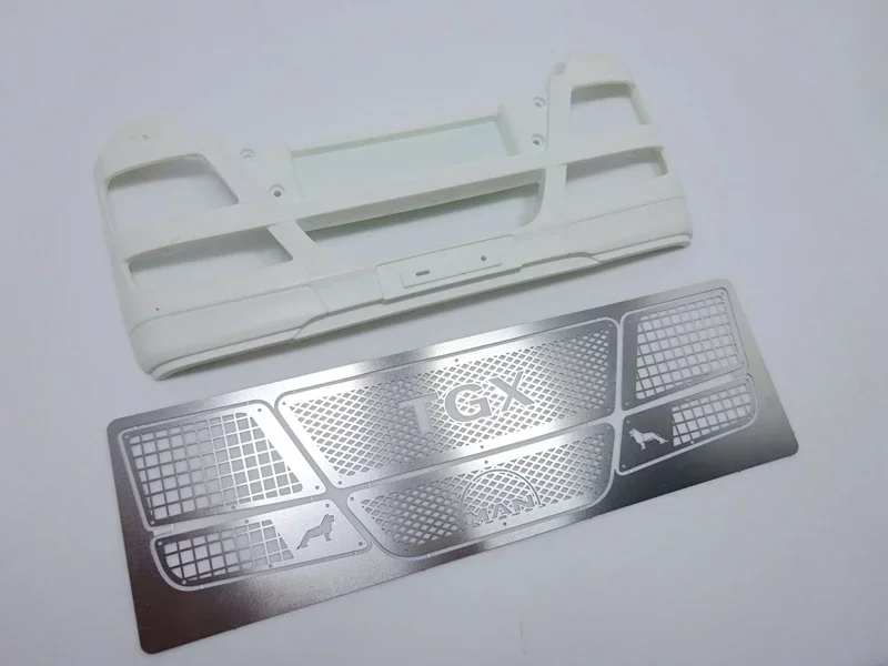 Metal Grimace Protection Grill Complete Set for 1/14 Tamiya RC Truck Trailer tipper MAN TGX Car Diy Parts