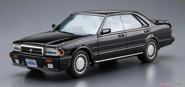 Aoshima 06110 Static Assembled Car Model Toy 1/24 Scale For NISSAN Y31 Cedric/Gloria V20 Twincam Turbo 1987 Car Model Kit