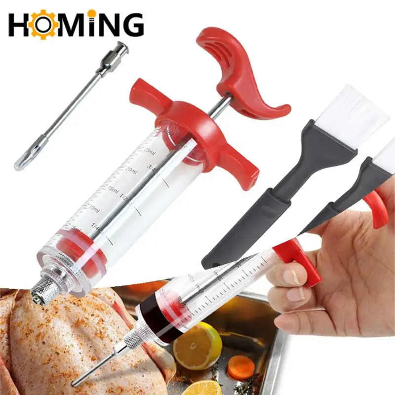 Roast Seasoning Syringe Juice Syringe Tool Barbecue Kitchen Seasoning Steak Turkey Needle Catering Syringe Beef Marinated Needle