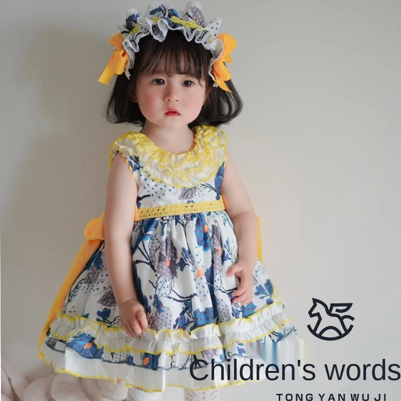 Handmade Girl Lolita Dress Children's Day Dress Summer Princess Lolita Dress Kids Dresses for Girls Flower Girl Dresses