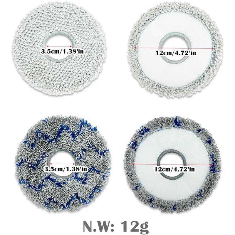 1 комплект запасных частей, аксессуары для робота-пылесоса ECOVACS DEEBOT X2 Omni (боковые щетки, фильтры, мешки для пыли, накладки для швабры)