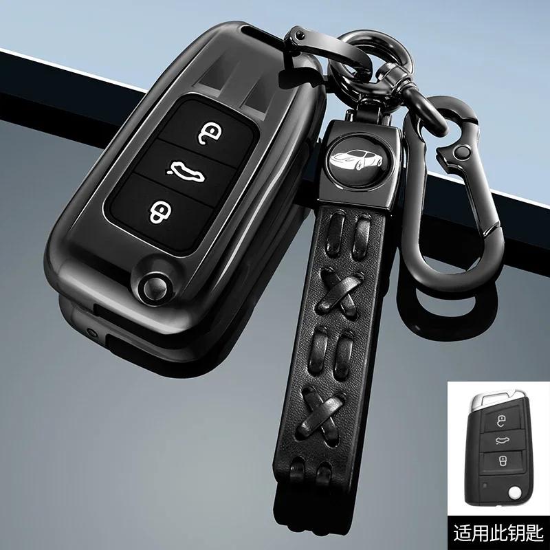 

Zinc Alloy Car Key Cover Remote For Volkswagen VW Golf 7 Mk7 Seat Ibiza Leon FR 2 Altea Aztec For Skoda Octavia Car Protection