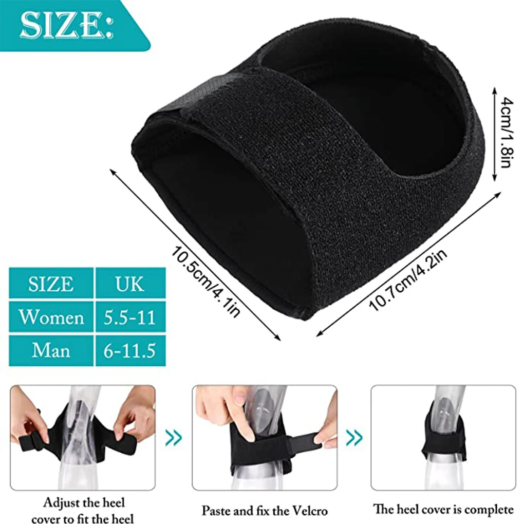 1 Pair Running Fitness Heel Cushions Women Men Adjustable Supporting Socks Leather Shoes Protector Blue L Type 2