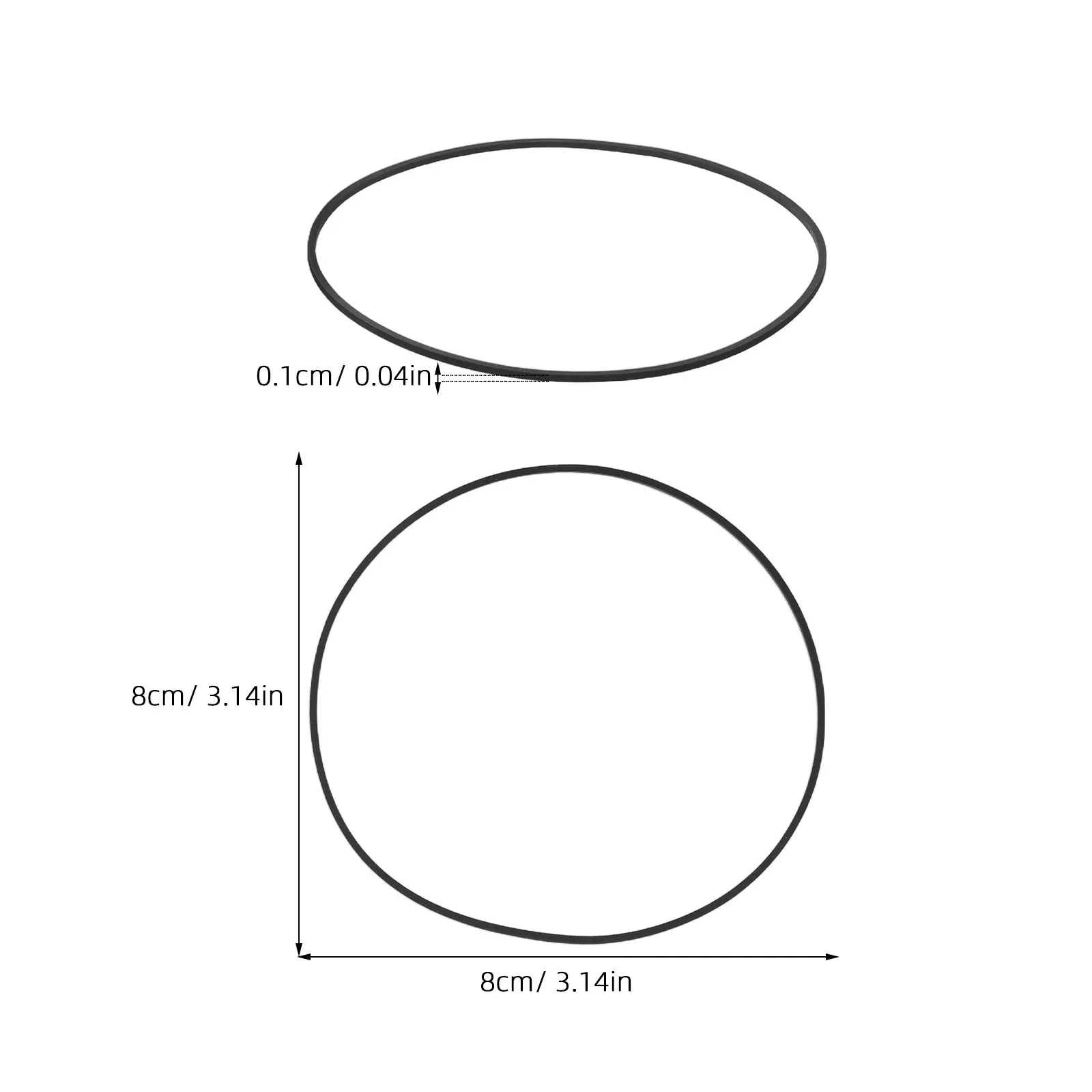 30Pcs Optical Drive Rubber Belt Dvd Cd Ld Vcr Recorder Replacement Cassette Repair Tape Machine Drive Belt Black 130Mm Width view 4