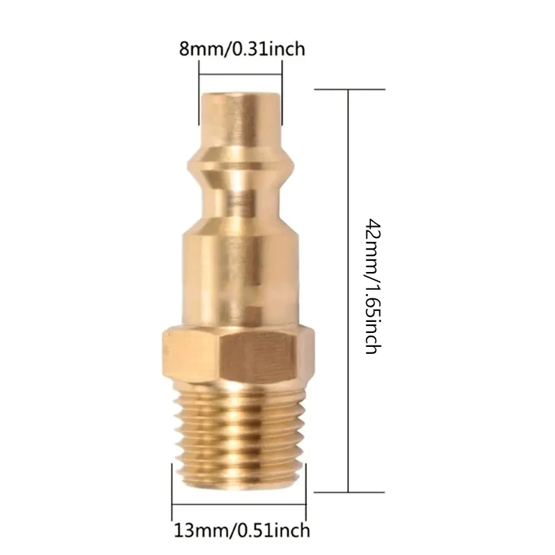 5Pcs NPT Thread Pneumatic Quick Connector Rapiditie For Air Hose Fittings Coupling Compressor Accessories Release Fitting view 5