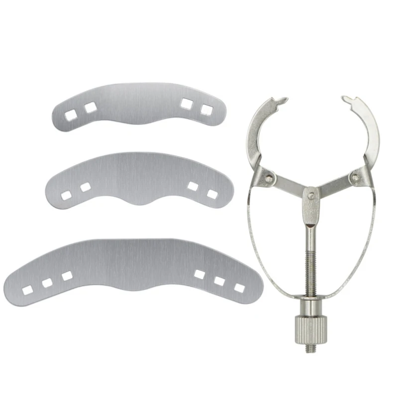 60Pcs Dental Metal Matrices with Holes Tofflemire Matrix Bands Retainer Large Curvature Restorative Material Teeth