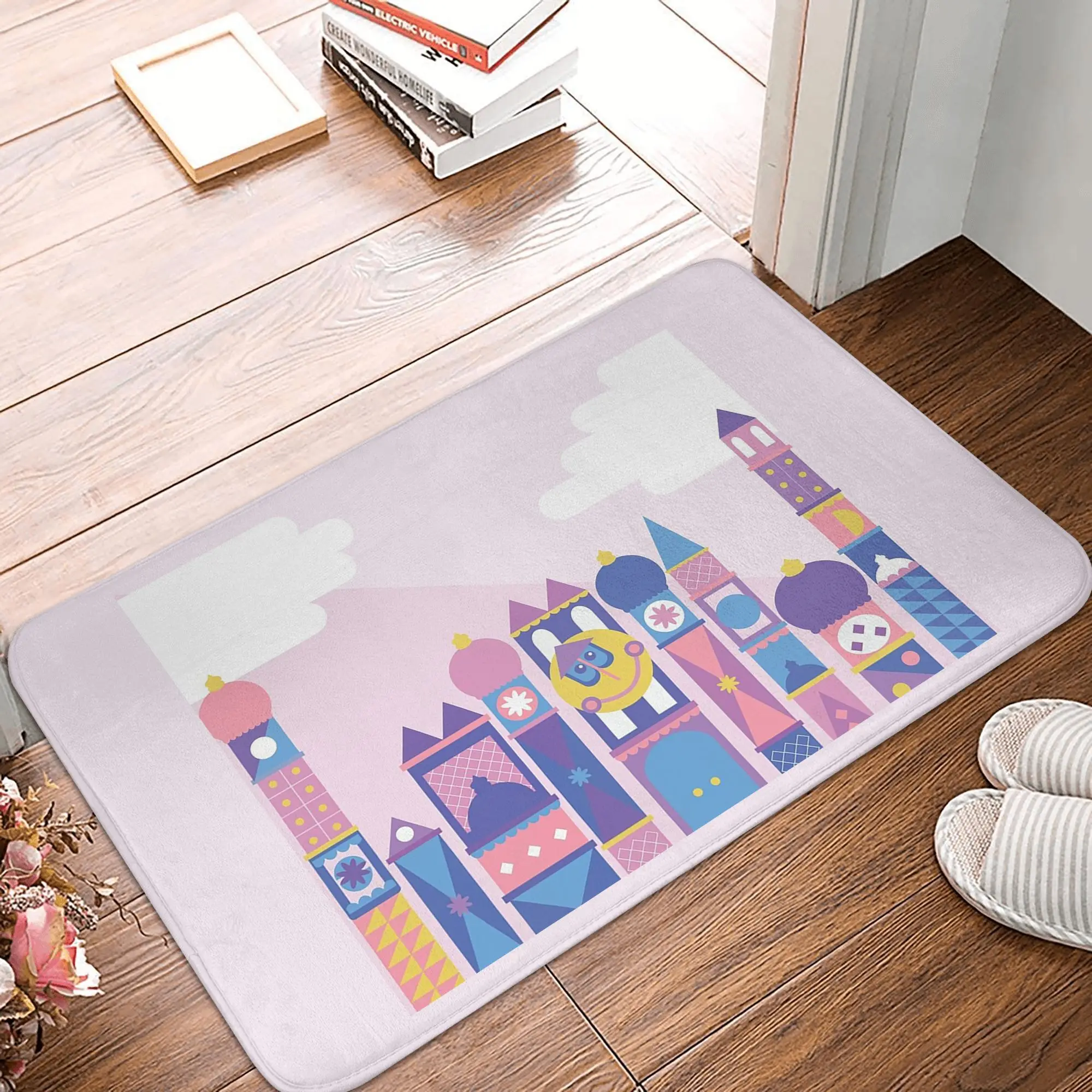 It's a small world after all Anti-slip Doormat Floor Mat Antiwear Carpet Rug for Kitchen Entrance Home Balcony Footpad Mats