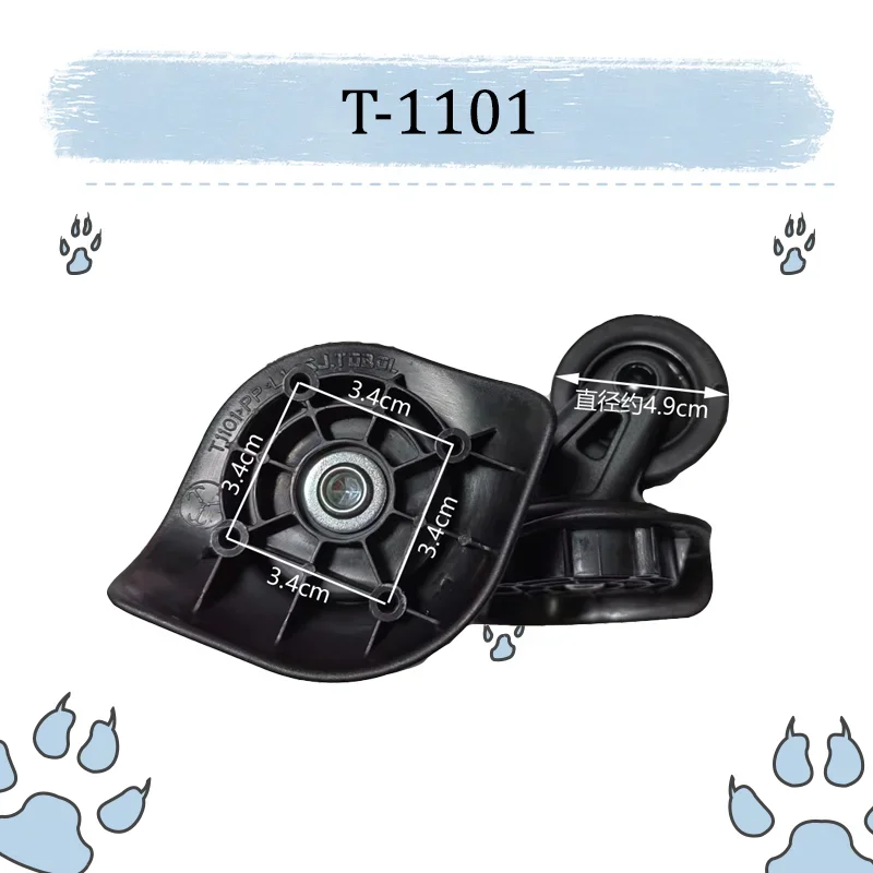 For SJTOBOL Model T-1101 Luggage Wheel Accessory 360° Durable versatile universal replacement roller