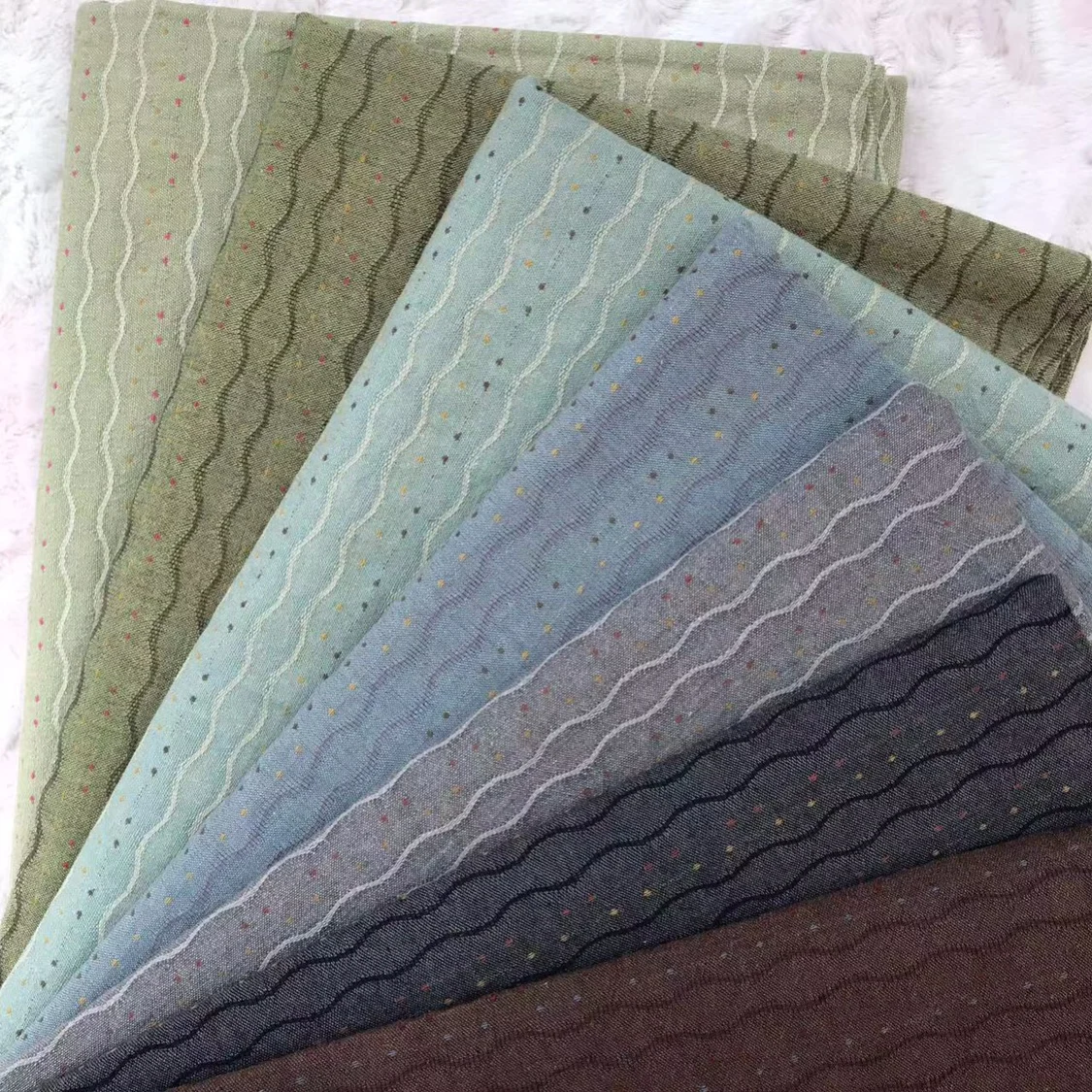 Japanese Yarn-dyed fabric handmade DIY Patchwork Fabric 100% Cotton Quilt cloth Bundle 50*70cm christmas stoff