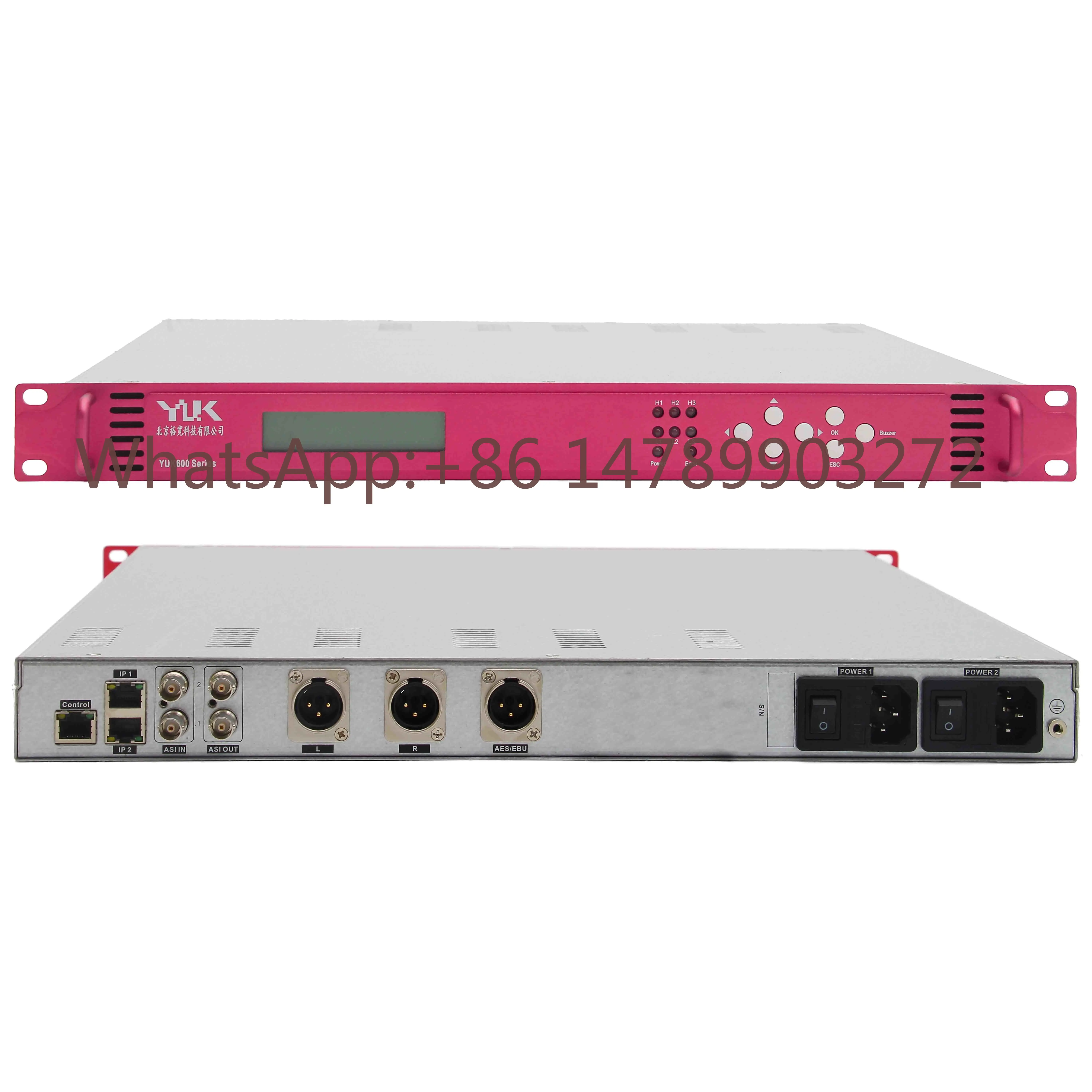 

Radio Studio Equipment Broadcasting Station Satellite Radio IP Audio Decoder Redundant Dual Power Supply UDP/RTP Protocol ASI