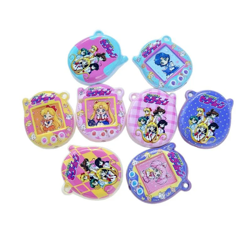 세일러문용 10개 ‌   스루홀 비즈 36mm DIY 휴대폰 체인 키체인 비즈펜 액세서리 재료