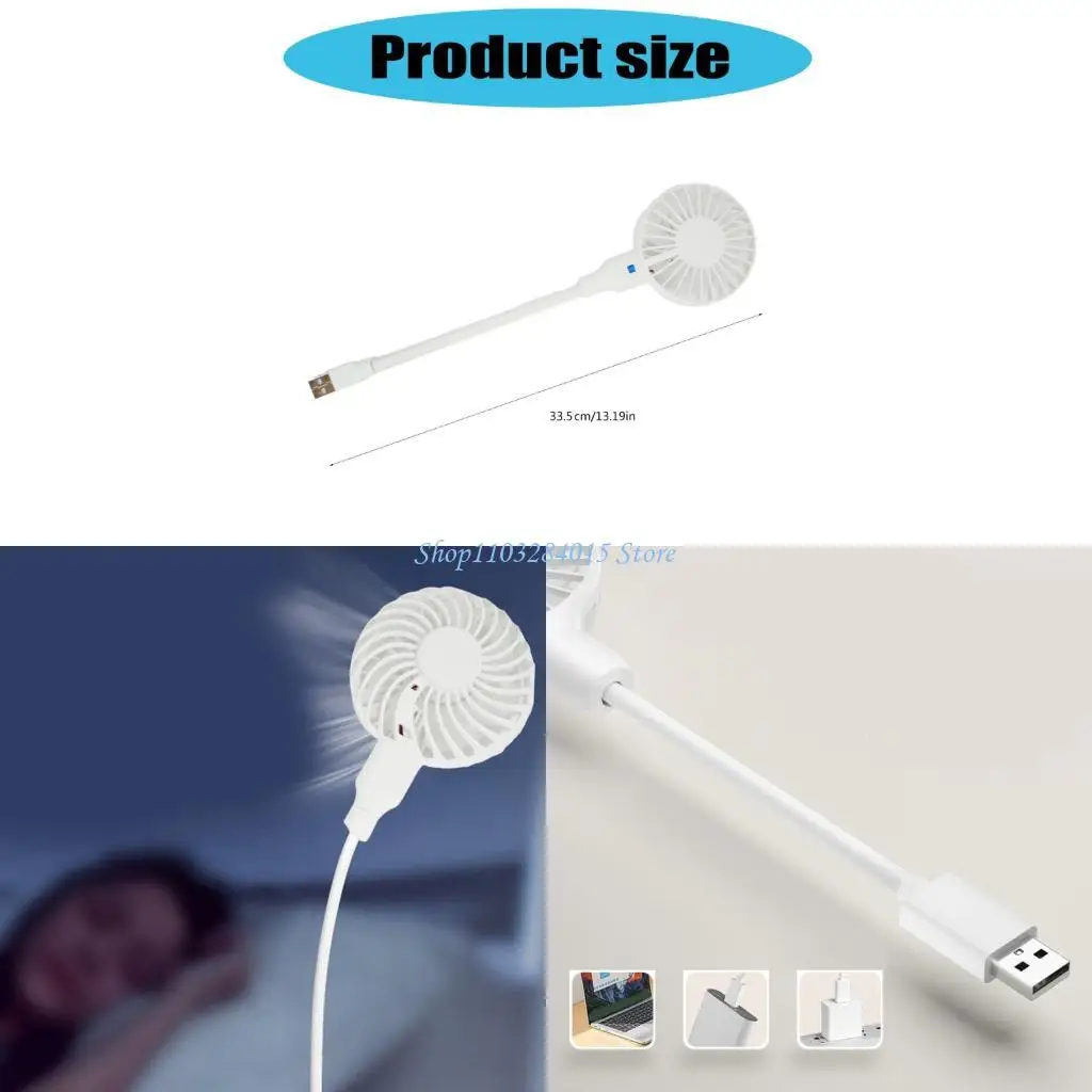 

R6FF Modern USB Miniature Air Circulation Fan with Power Switcher Durability ABS