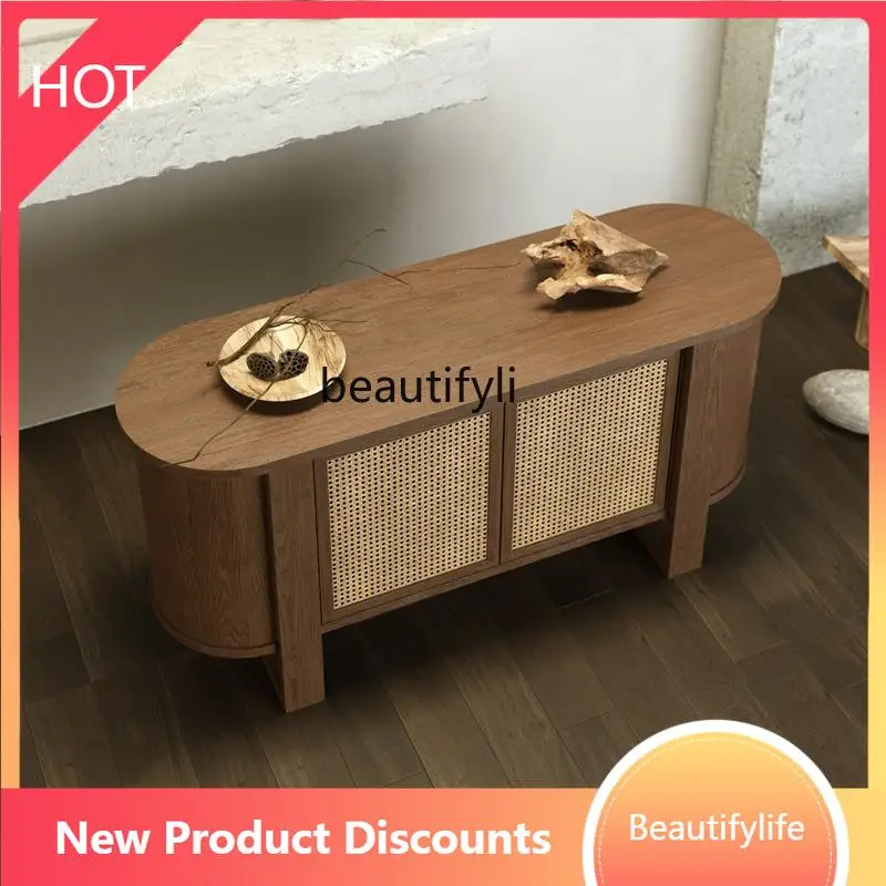 

Asmt52 Modern Minimalist Aromatherapy Centerpiece Cabinet Fragrance Store Display Cabinet Beauty Salon Display Rattan Aroma Tabl