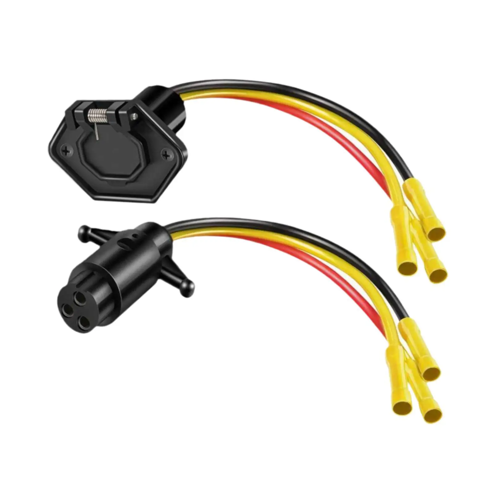 

Plastic Trolling Motor Plugs and Receptacle 12V 24V Quick Connect 10 Gauge Wiring Set for Fishing Boat Kayak