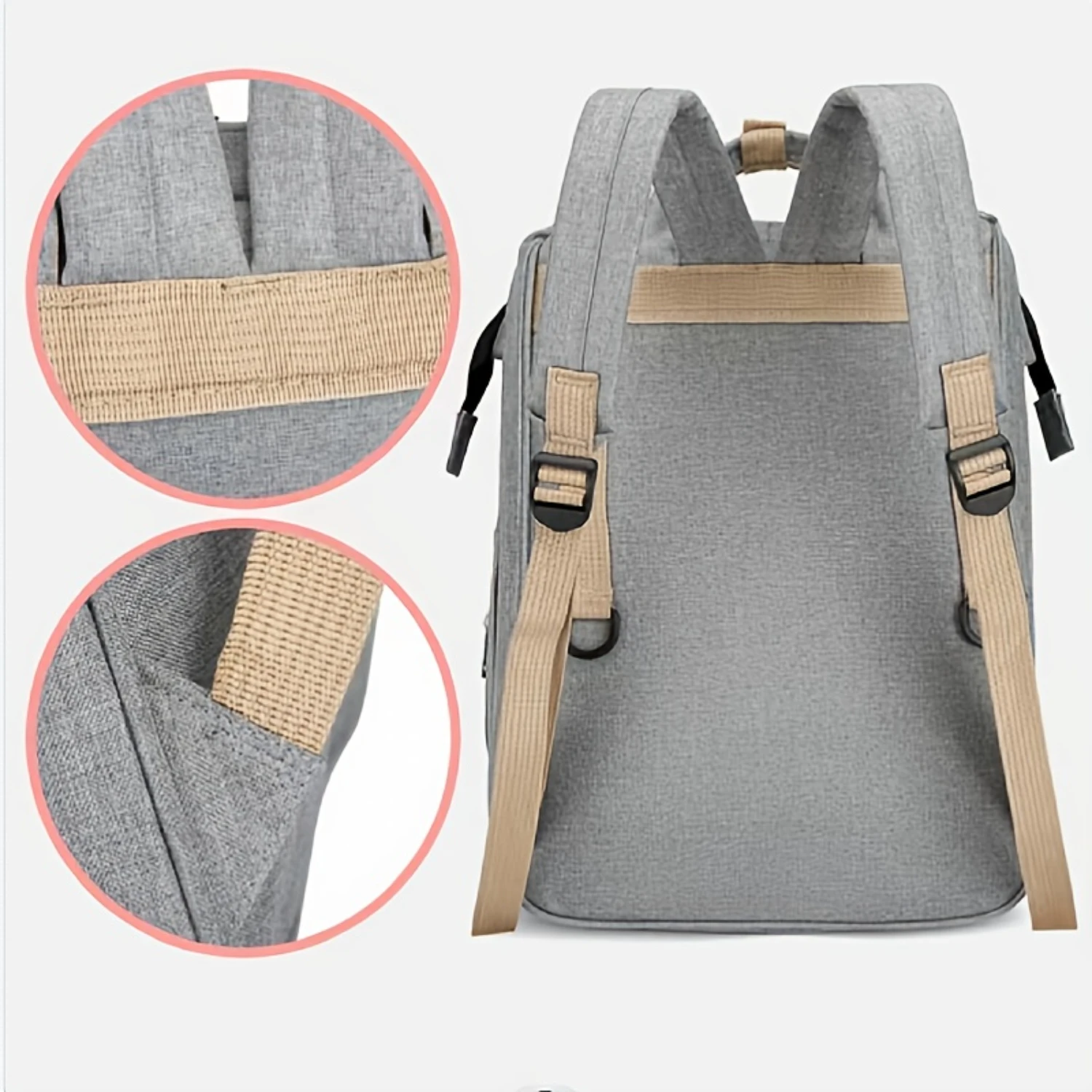 Large-capacity Upgraded Portable Folding Mummy Baby Backpack for Mother, Multi-functional Travel Bag, Simple and Convenient