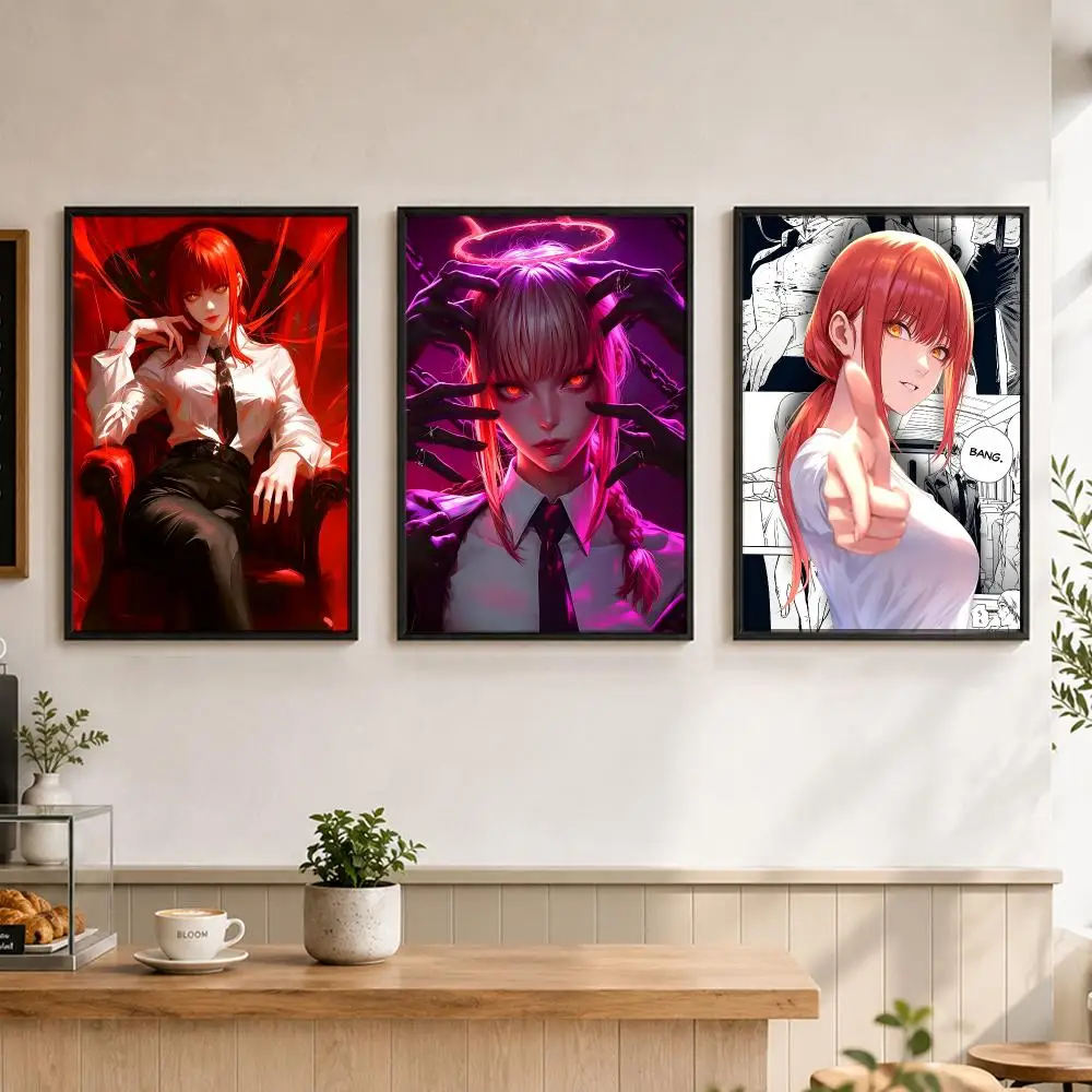anime Makima Poster Poster Large Unframed Wall Art Modern Minimalist Decor Print for Living Room Home