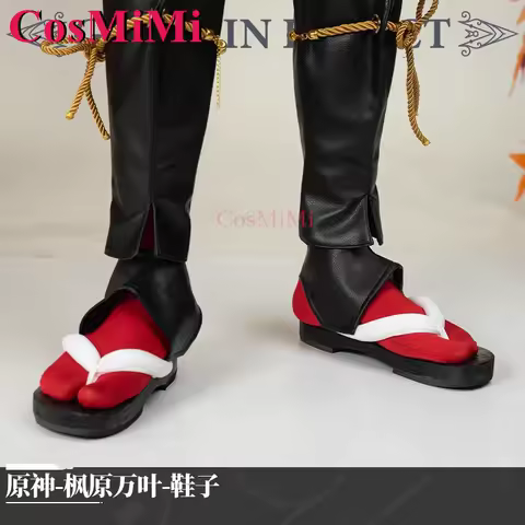 CosMiMi Game Genshin Impact Kaedehara Kazuha Shoes Cosplay Fashion Universal Clogs Carnival Party Role Play Accessories 37-41