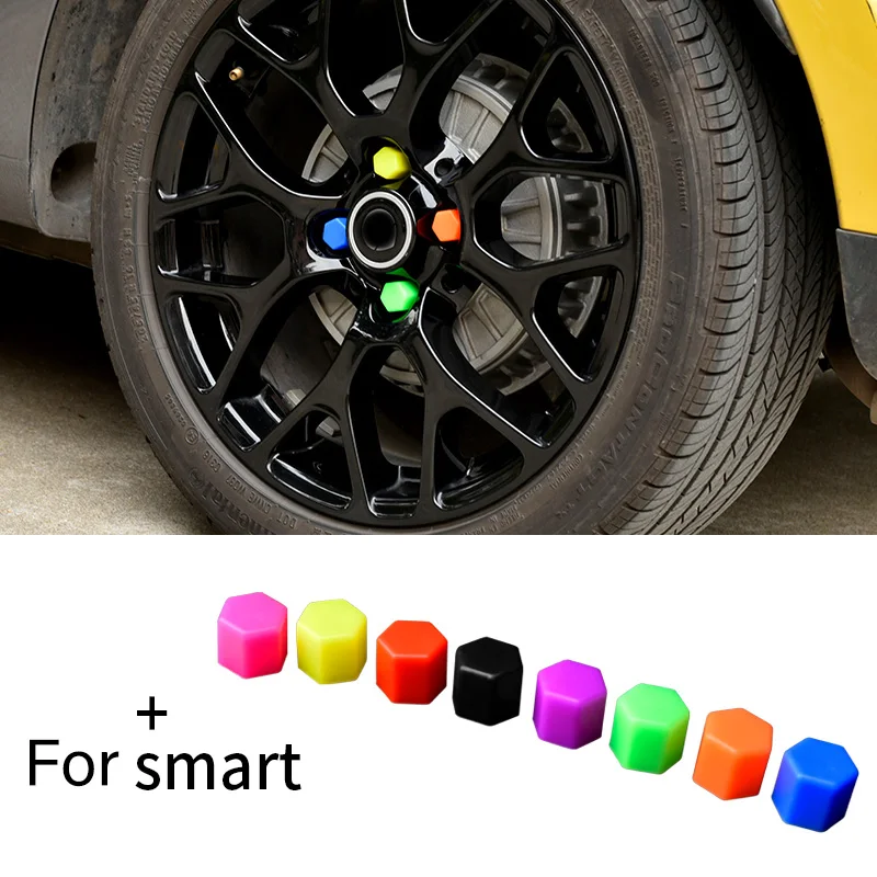 Car Wheel Nut Caps Auto Hub Screw Cover Bolt Protection Exterior Decoration Styling Accessories For Smart Fortwo Forfour