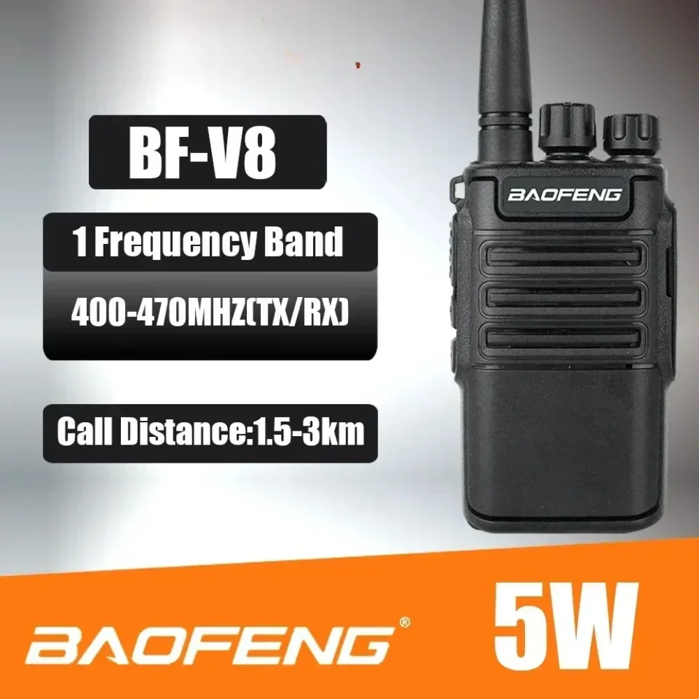 Baofeng 2 個 BF-V8 トランシーバー範囲ミニ双方向ラジオタイプ C 充電器キャンプ子供のための誕生日プレゼント子供のおもちゃ