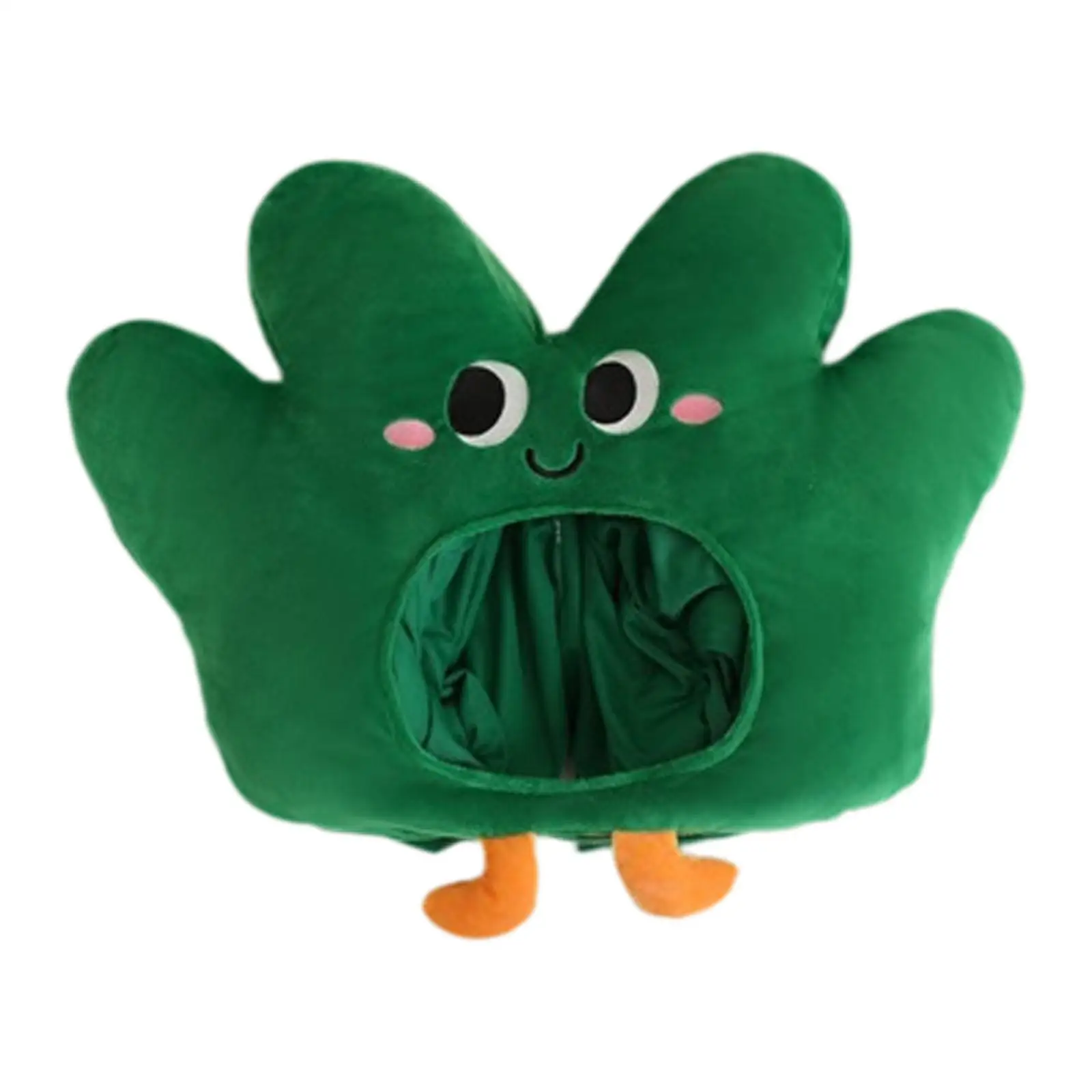 

Whimsical Grass Shape Headpiece 50x43cm Multipurpose Stylish Filled PP Cotton Pillow Cushion Charming Headwear Performance Props