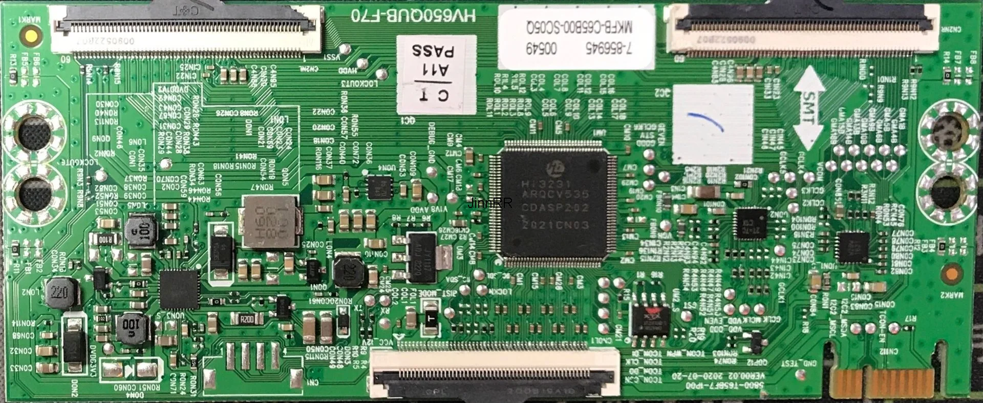 placa logica original 5800 t65bf71p00 com tela hv650qub f70 01