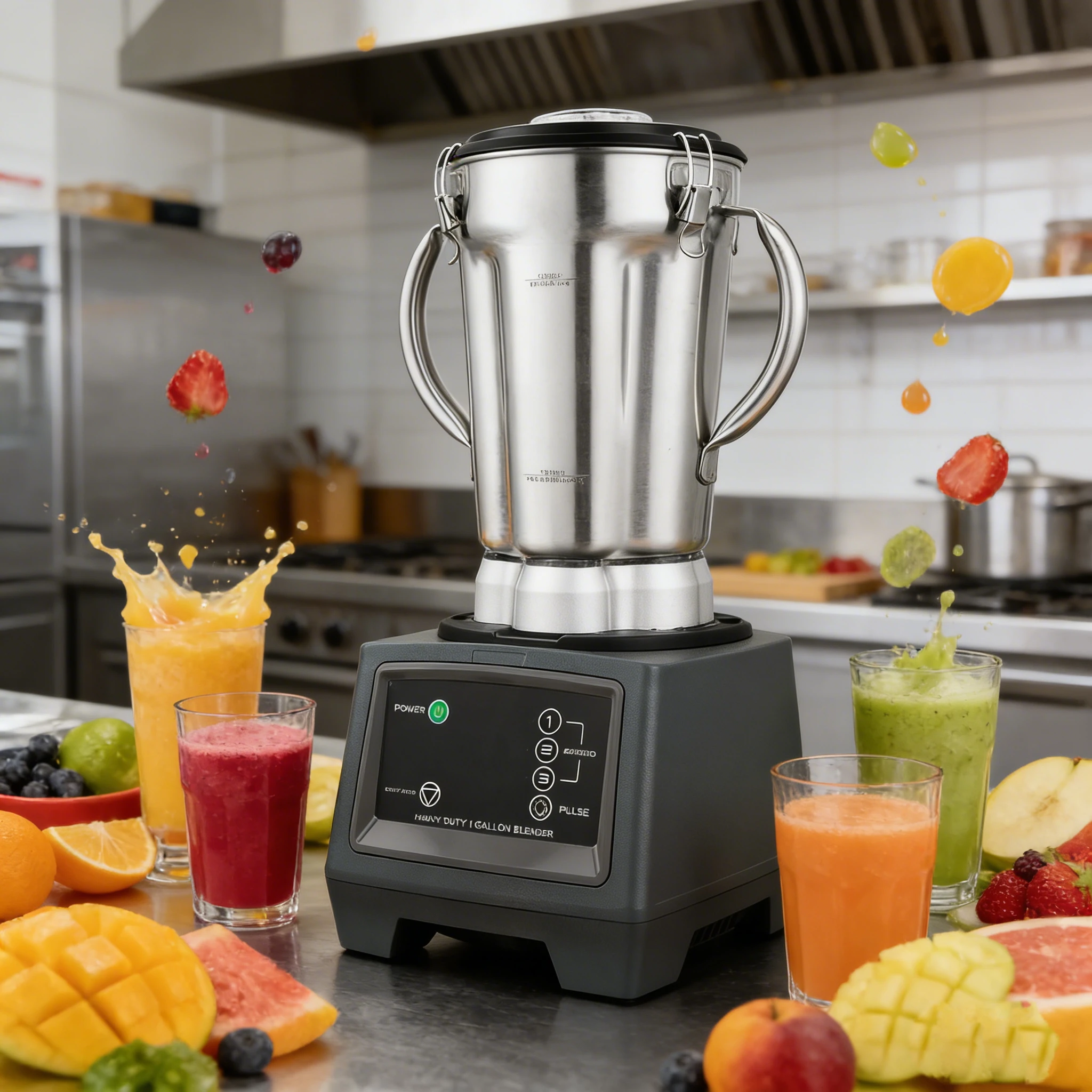 4L Heavy Duty Blender With Digital Control 3.75HP 3200W Stainless Steel Jar CB-15D