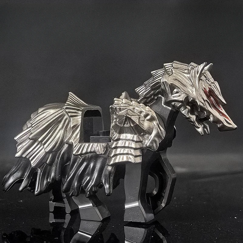 

MOC War Wolf War Horse Ride Строительные блоки Модель Украшения для мальчиков Развивающие игрушки «сделай сам» Праздничные подарки для детей Коллекции хобби