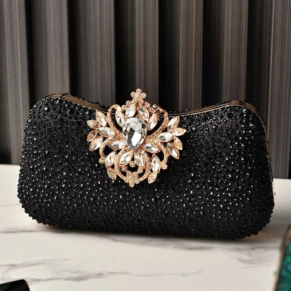 Crystals Luxury Handbags Woman Party Bag Diamond Rivet Shine Shoulder Bag Evening Designer Brand Wallets Rhinestone Purse