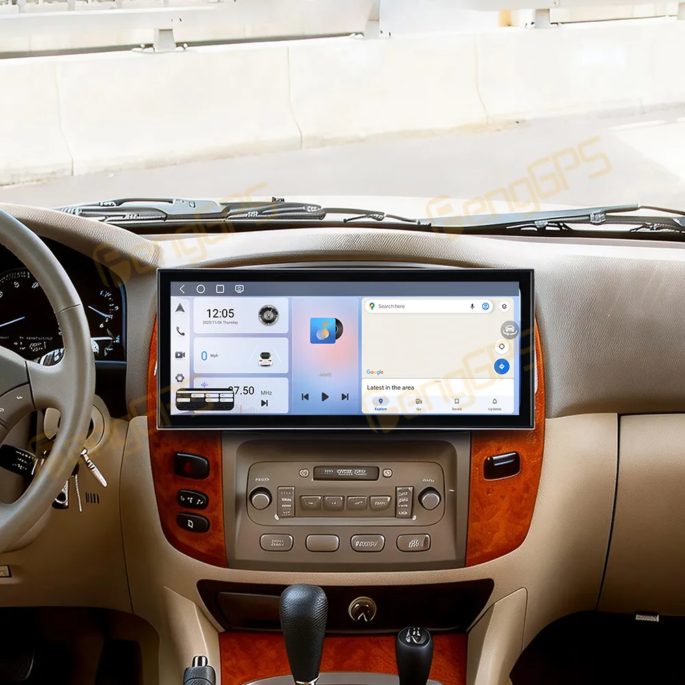 

Автомобильные аксессуары: Радиоприемник для Toyota Land Cruiser LC100 VXR 2002-2005, Android GPS-навигация, мультимедийный стереоприемник, головное устройство