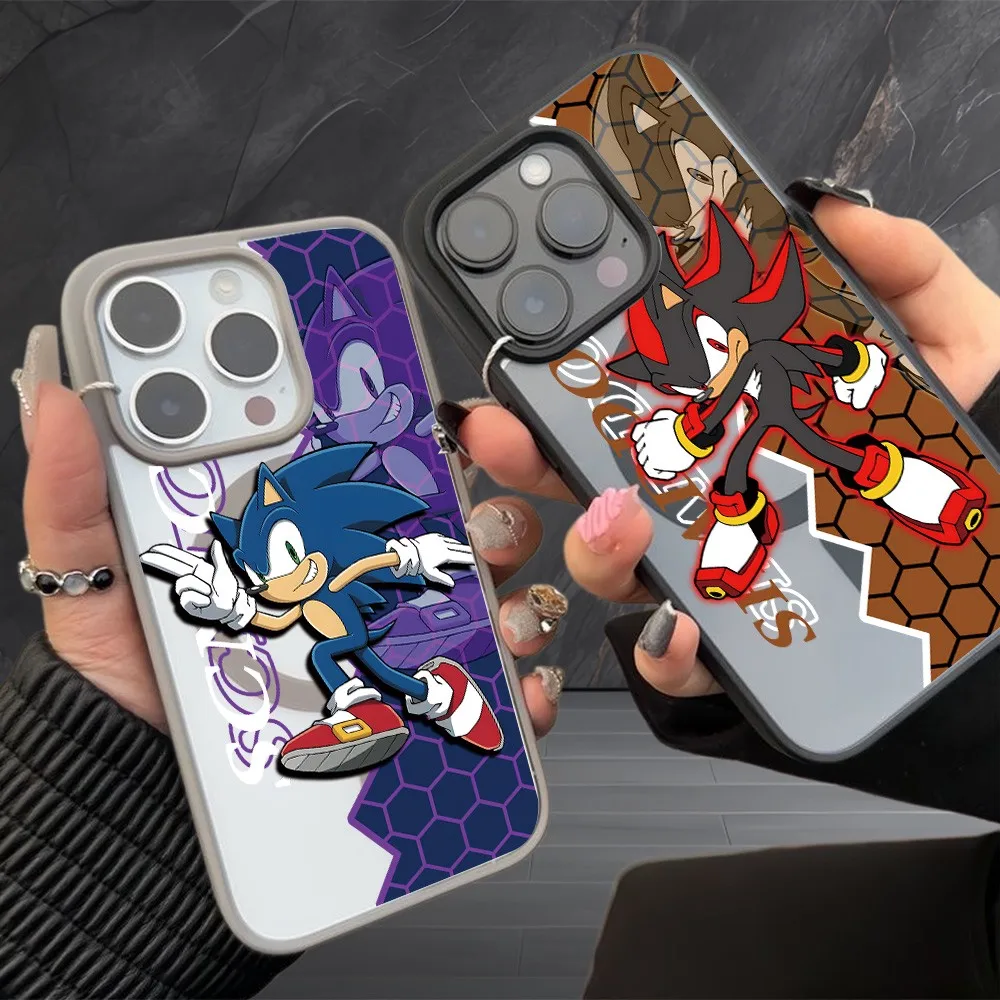 Anime Sonic Cases for Samsung Galaxy A17 A27 A37 A57 S26 S25 A16 A36 A56  FE Plus Edge Ultra 5G Acrylic Cover