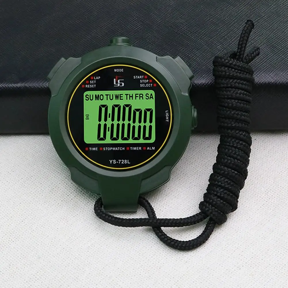 Waterproof Digital Professional Handheld LCD Handheld Sports Stopwatch Electronic Countdown For Sports